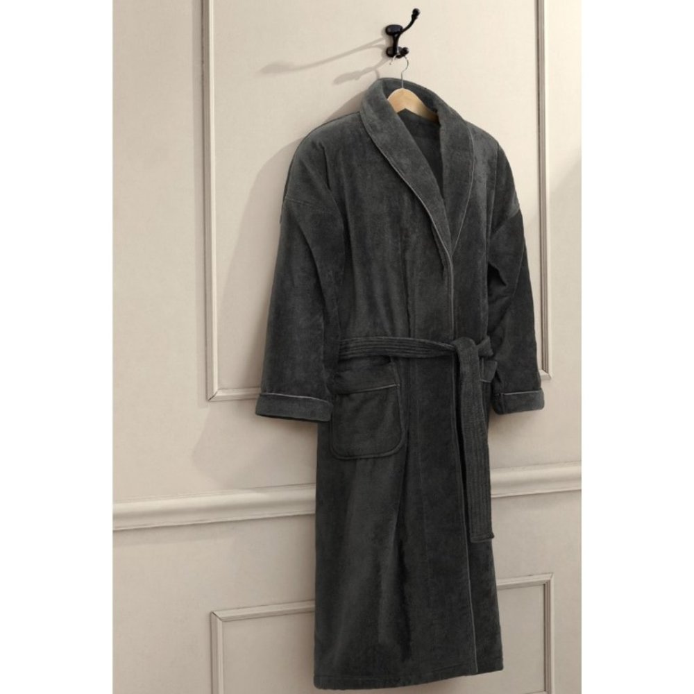 NWT Millstrand Co. Island Bath Collection Bathrobe-New England Dusk-Unisex Small - Picture 3 of 9